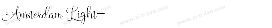 Amsterdam Light字体转换